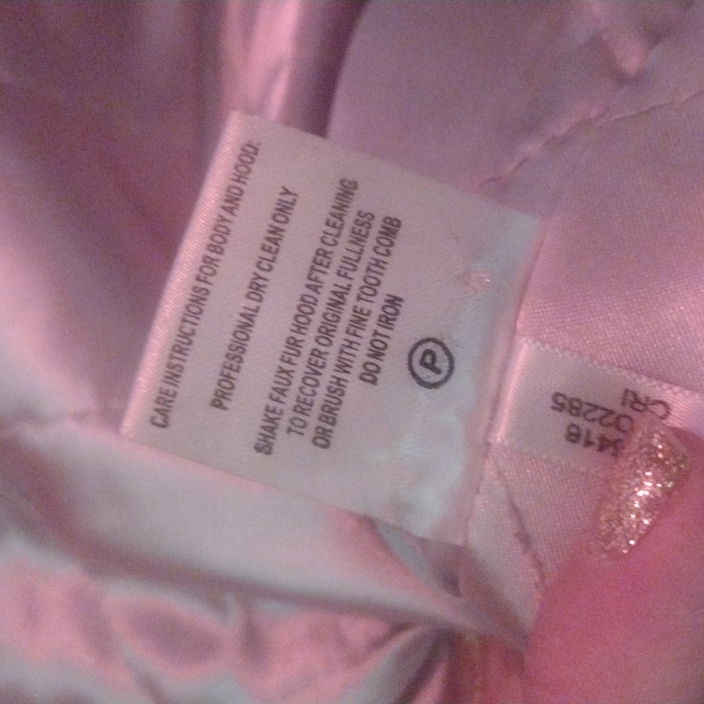 Women's Calvin Klein size 4 red toggle zip wool removable hood Winter coat S - Picture 17 of 17